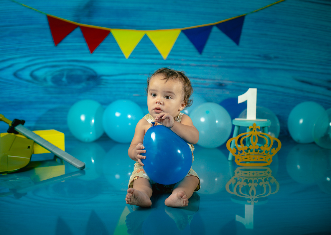 ensaio 1 ano em estúdio- Rei Arthur- smash the cake