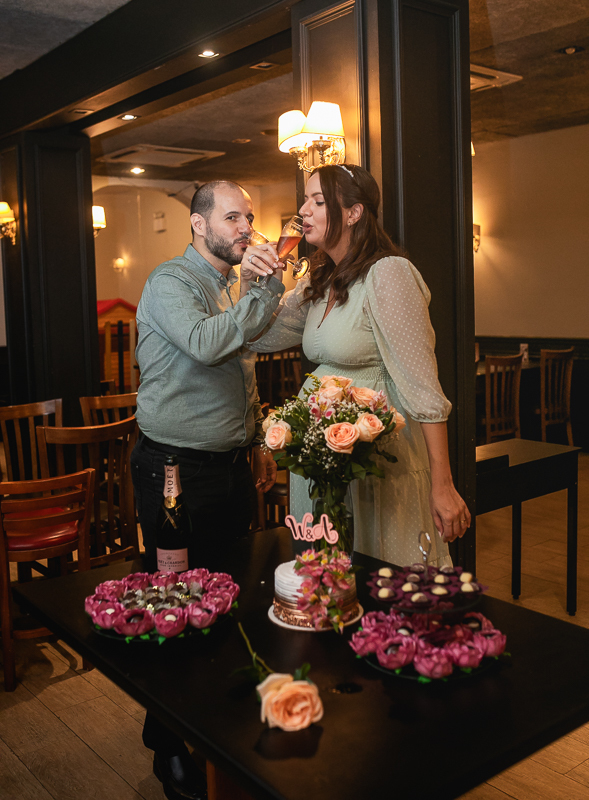 brinde casal noivos-Willyanne e Armando