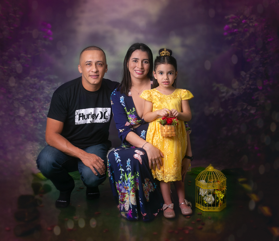 ensaio família em estúdio- Bela e a Fera-book fotográfico