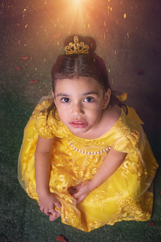 Ensaio infantil temático- Isabella- Bela e a Fera