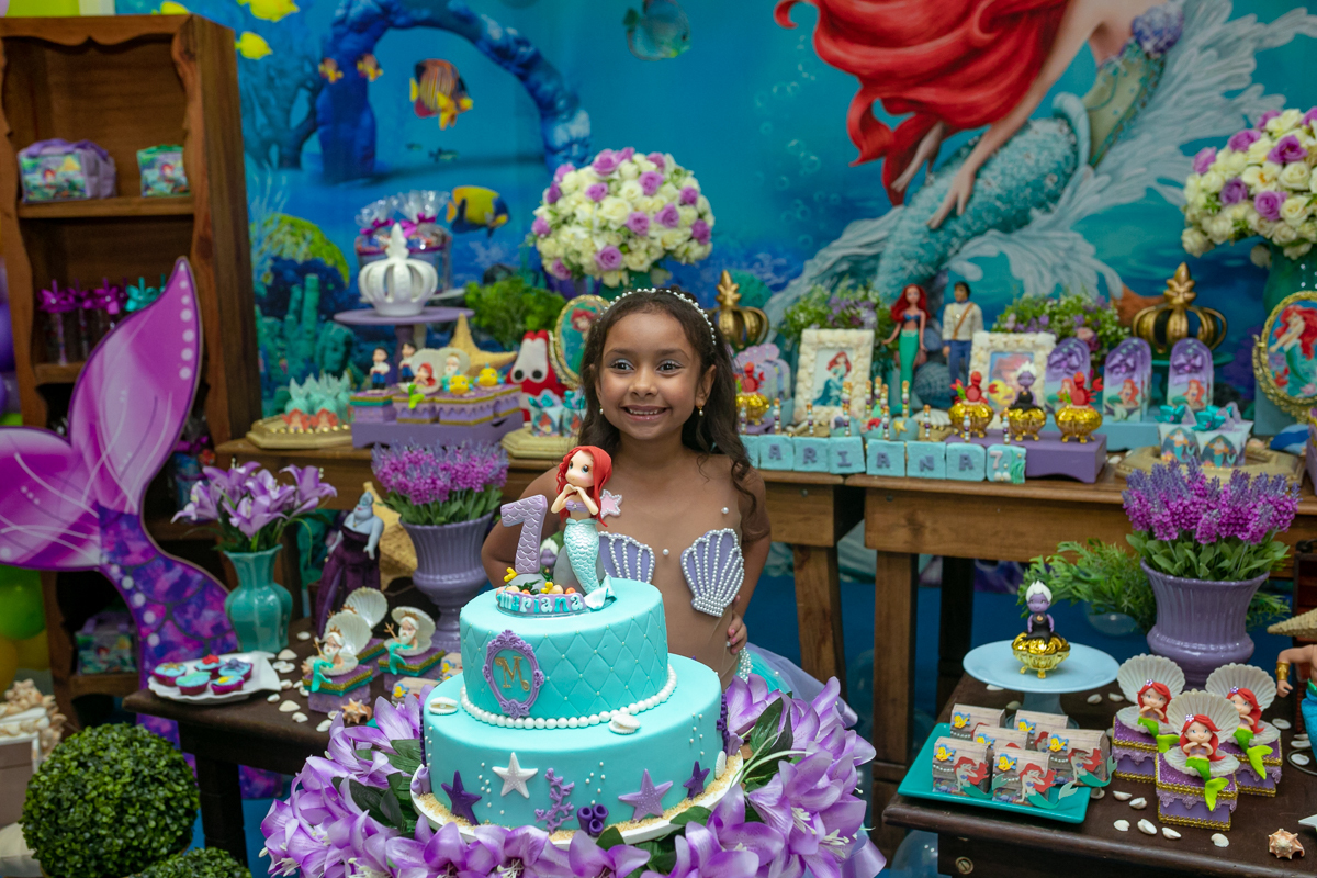 festa de aniversário-mariana faz 7-tema pequena Sereia-festa infantis-CT SUPER INFANTIL