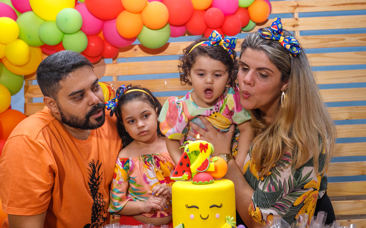 decoração mesa tema frutaria-festa- 2 anos da Gigi