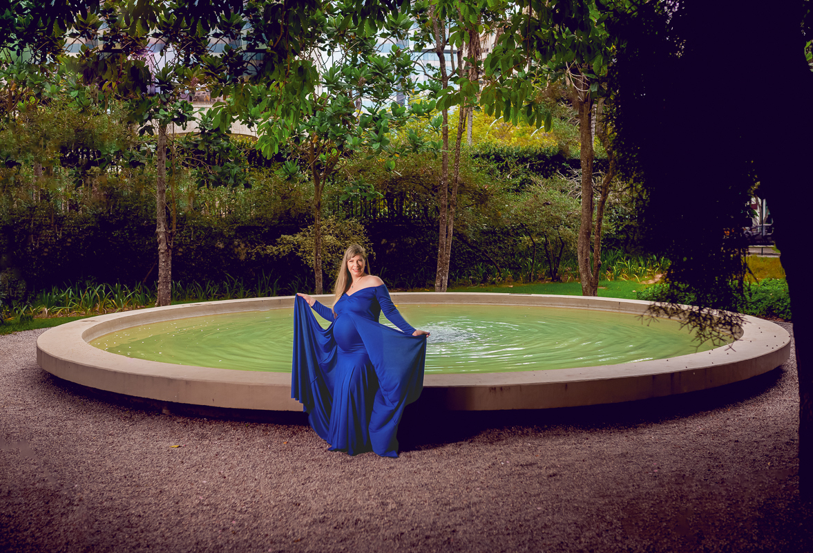 gestante em book externo fotográfico-Chafariz-Condomínio-rj