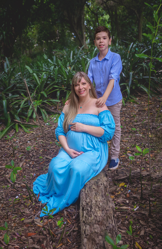 gestante Flávia em seu book fotográfico externo
