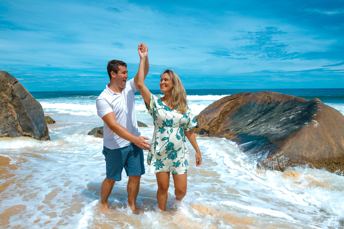 fotografia de gestante-casal francês