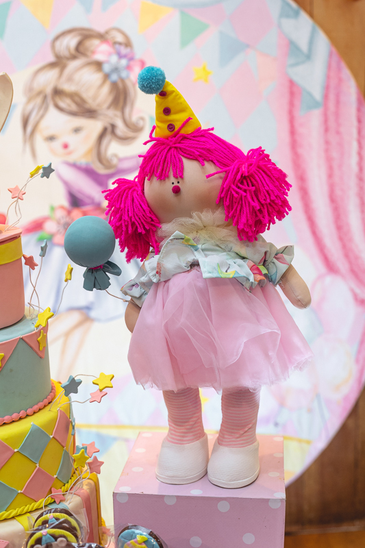 decoração festas infantil-mesa menina-circo rosam-na casa de festas -brincadeira é coisa séria