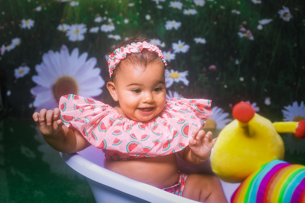 ensaios temáticos infantil em estúdio-banheira francesa 