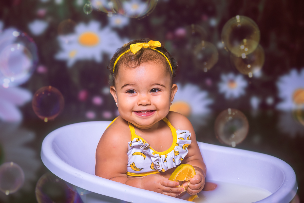 milk bath baby em estúdio-ensaio fotográfico da Alice