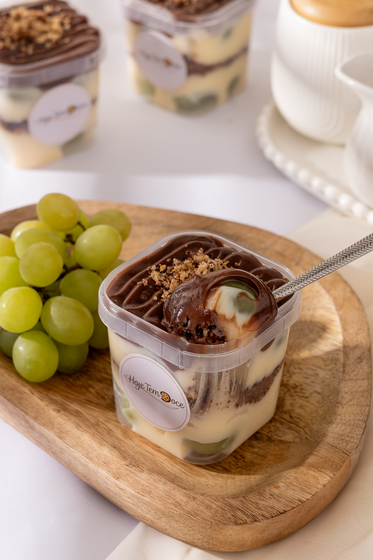 Fotografia profissional de bolo de pote