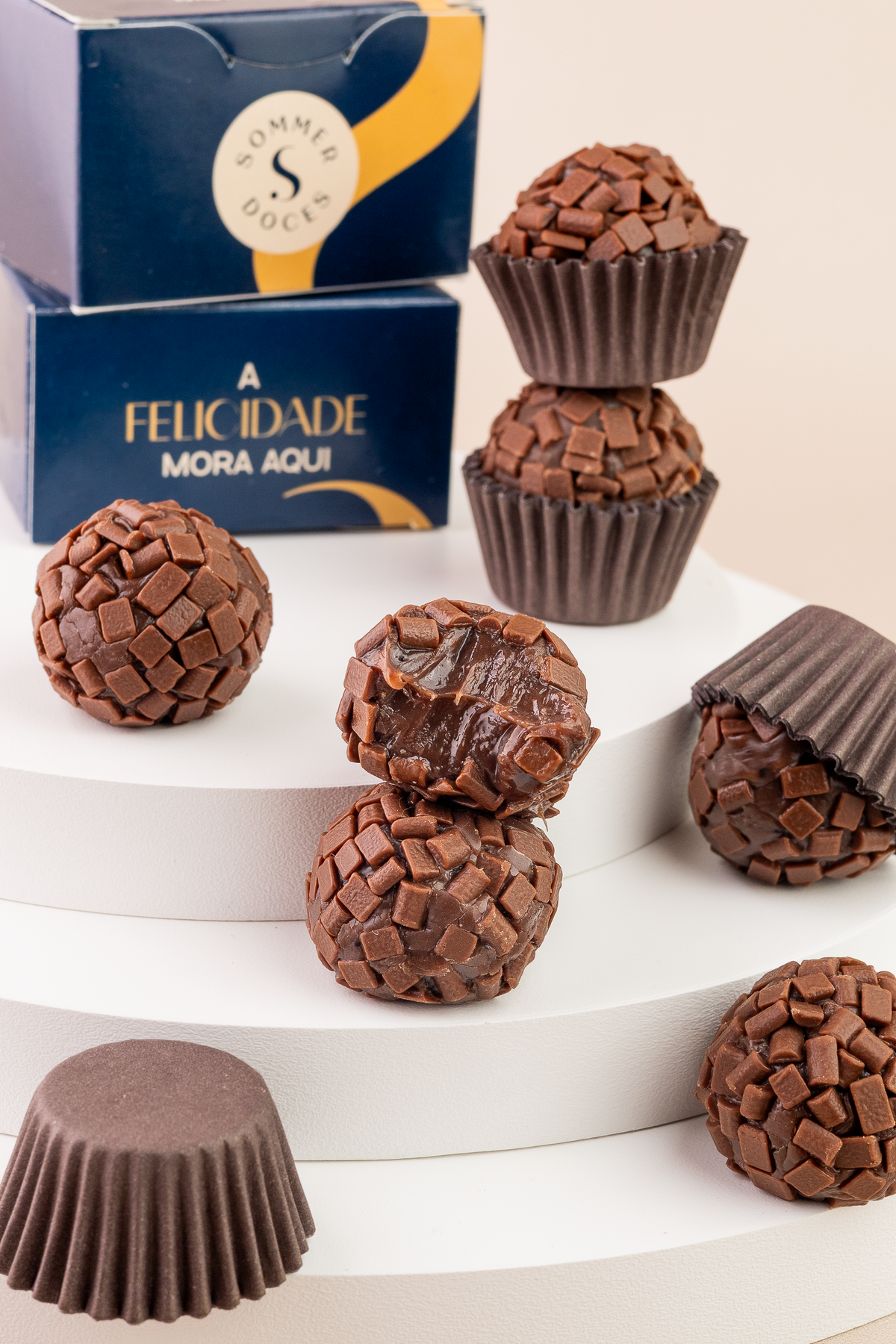 Fotografia profissional de brigadeiro