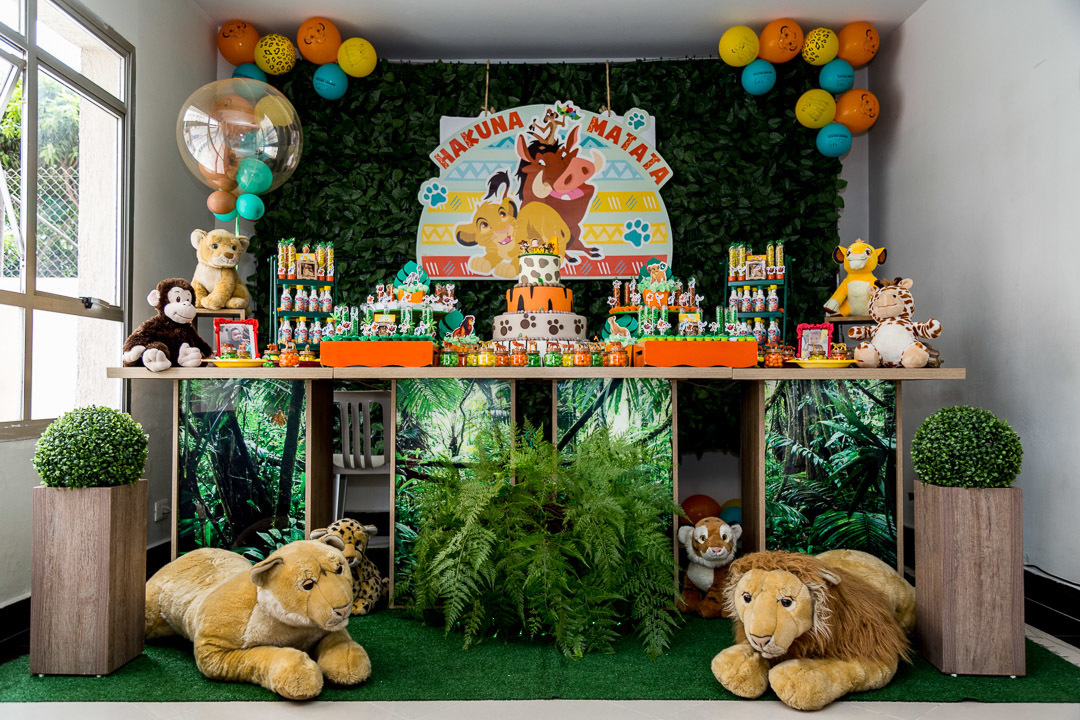 festa infantil rei leão 