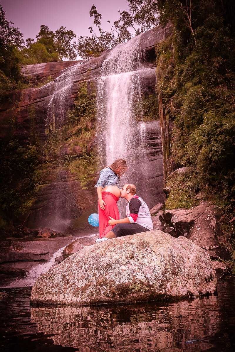 Ensaio Gestante Cachoeira