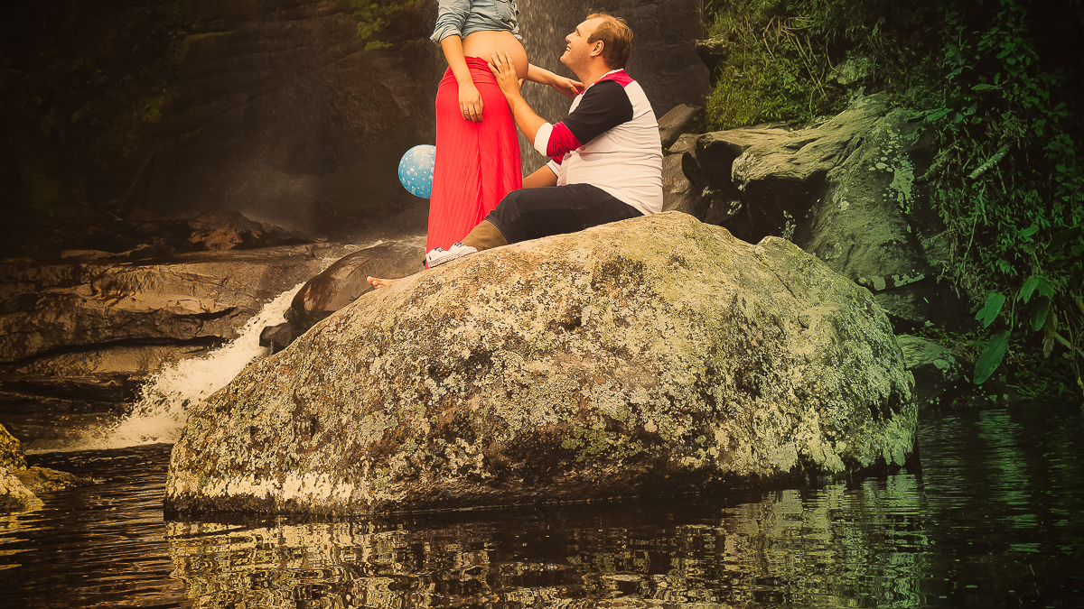 Ensaio Gestante Cachoeira