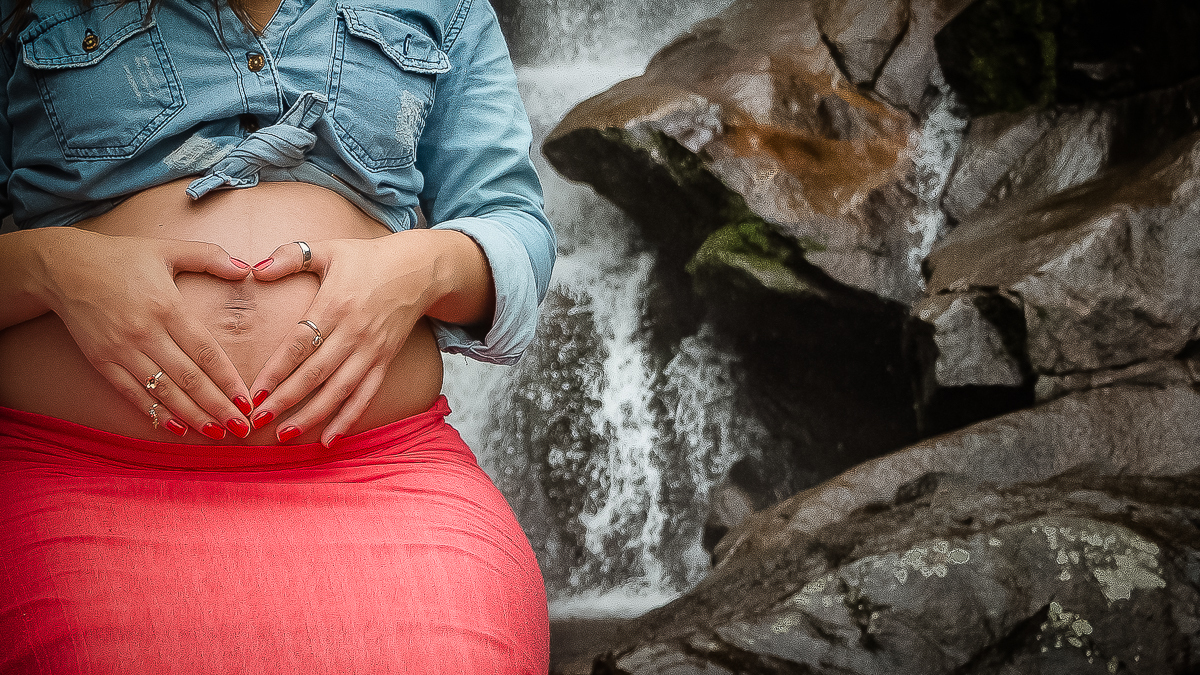 Ensaio Gestante Cachoeira