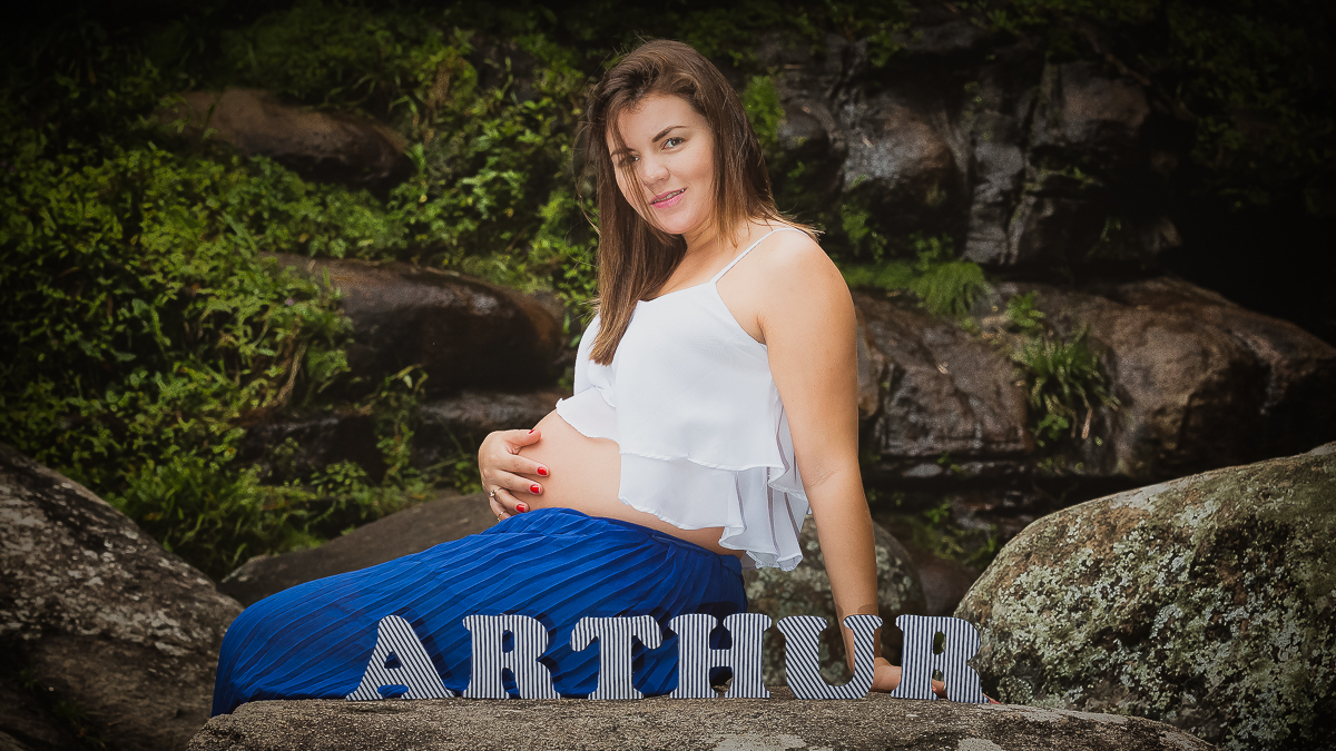 Ensaio Gestante Cachoeira