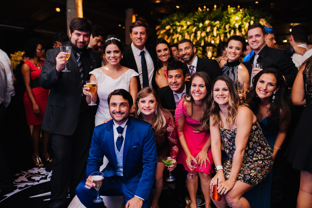 Foto com convidados