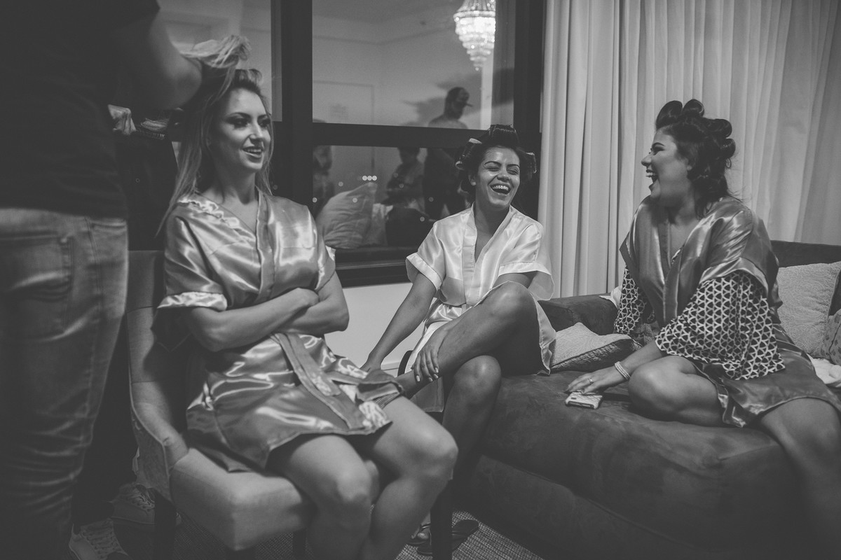 Madrinhas no making of