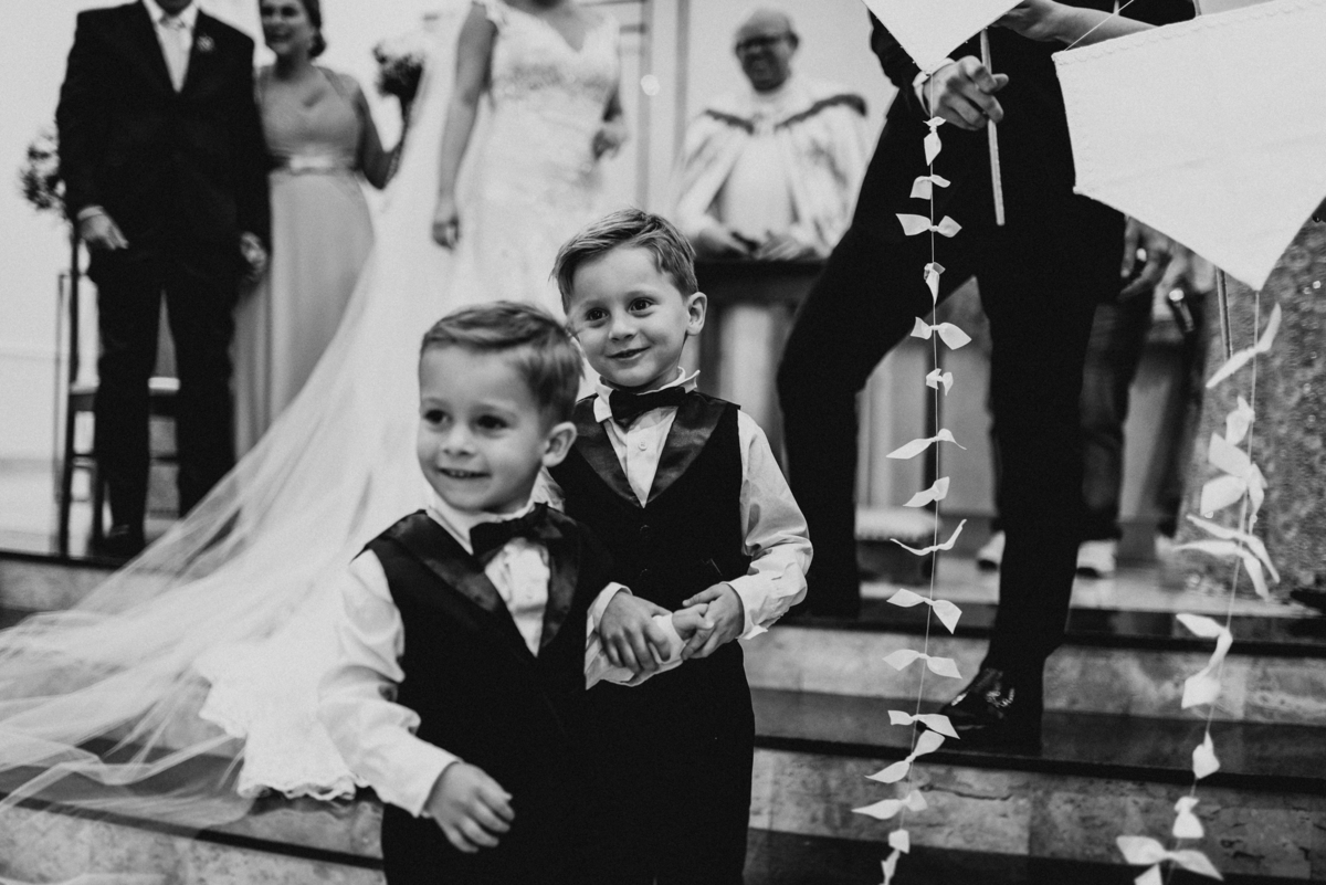 Pajens com alianças