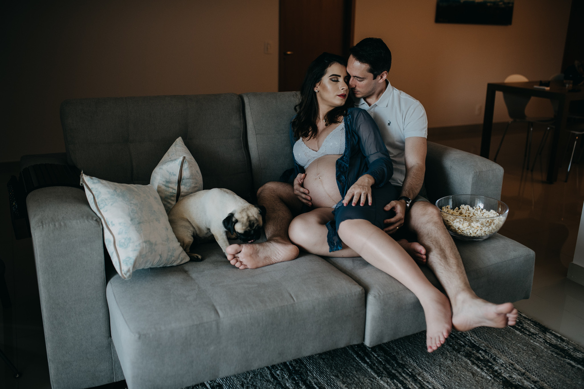 casal comendo pipoca