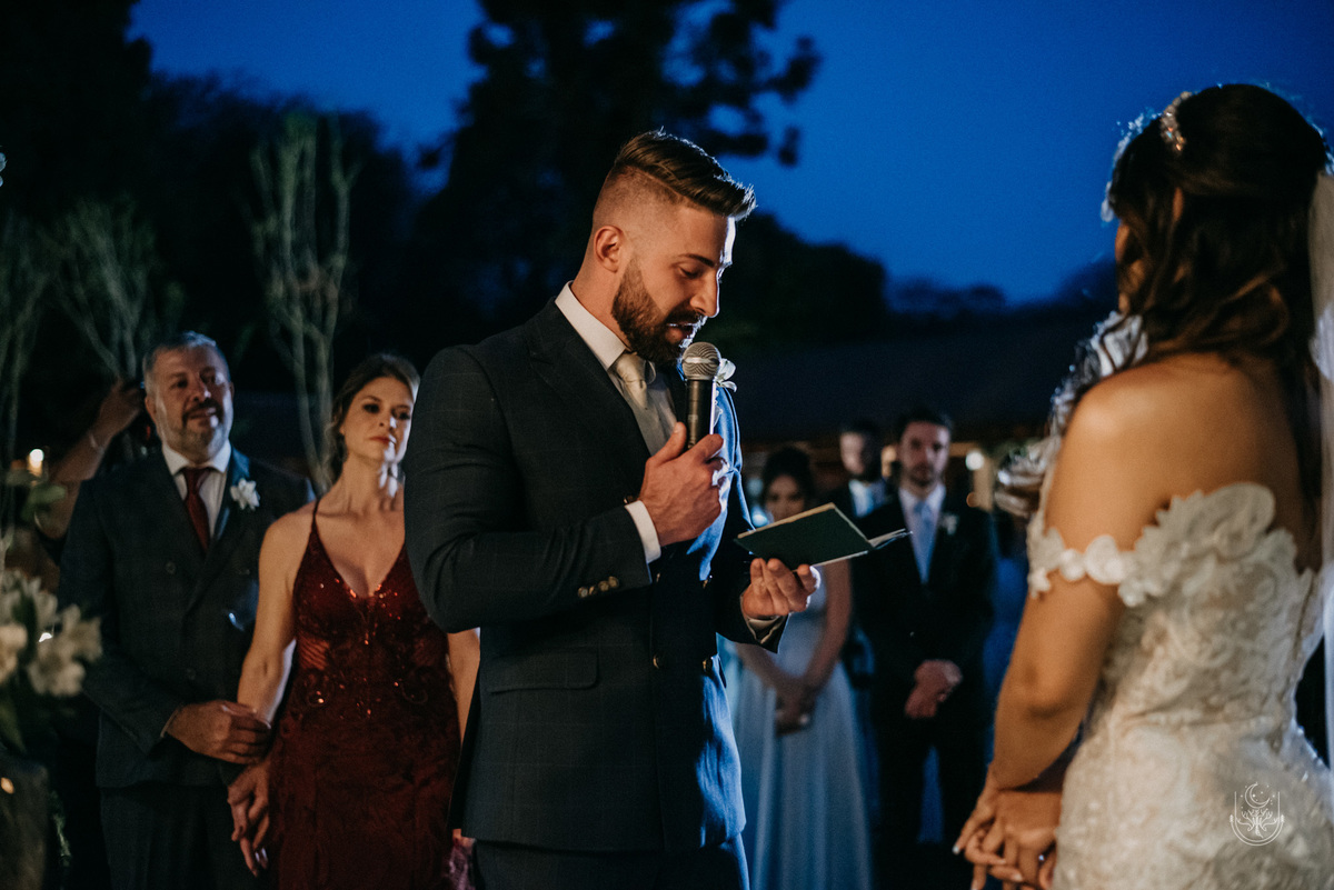 noivo falando os votos