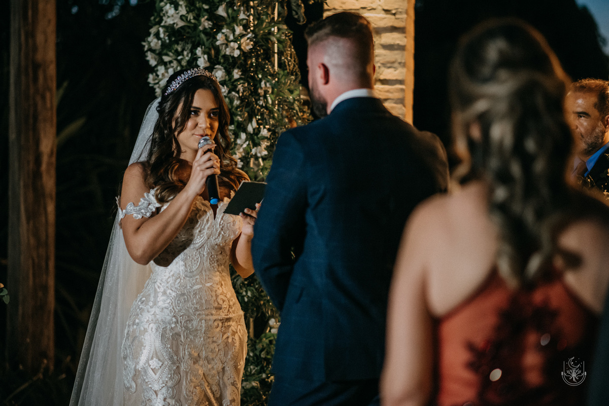 noiva falando os votos