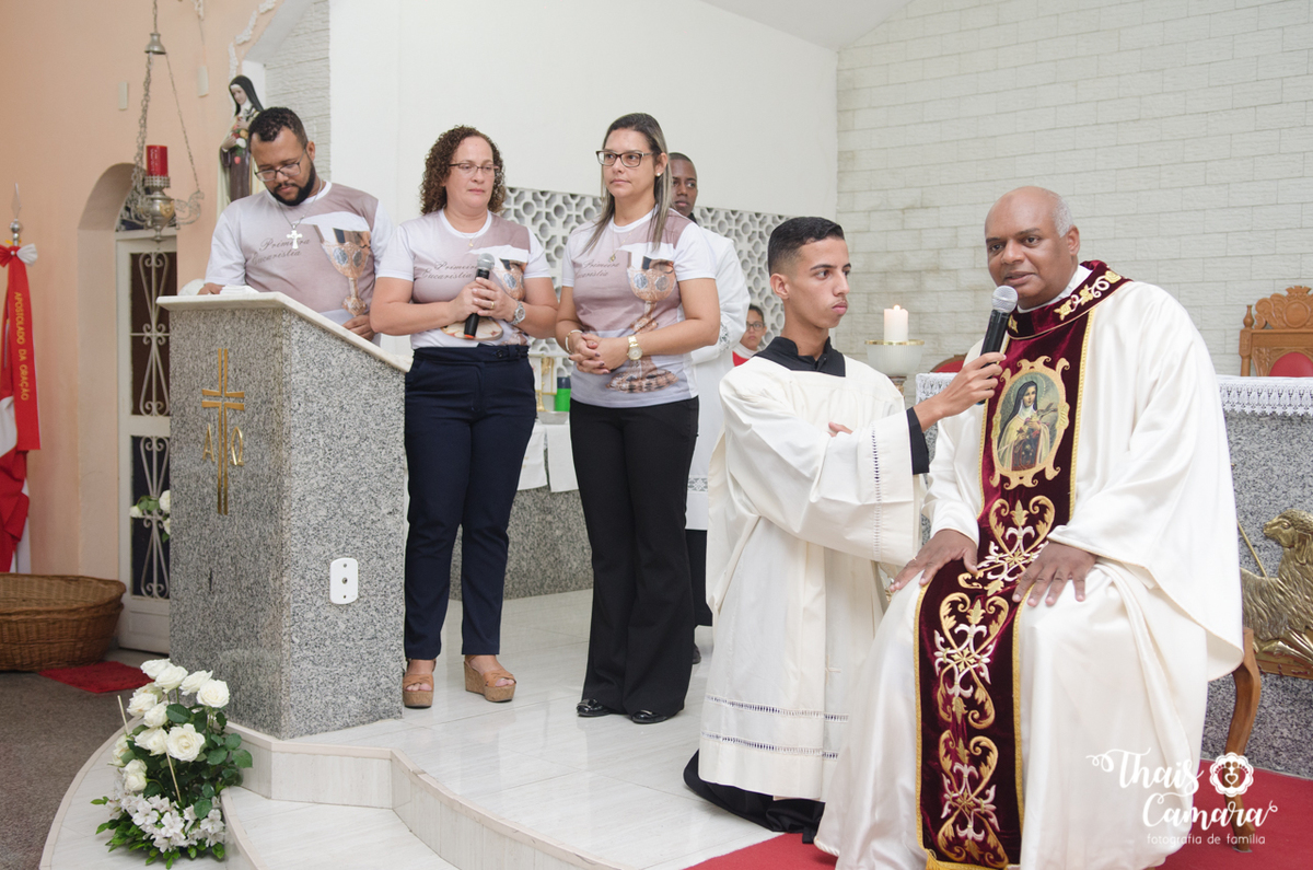 Primeira comunhão, Registro de comunhão, fotografia religiosa, fotografia cristã, primeira eucaristia, Thaís Camara, Thais Camara fotografia, Rio de Janeiro, RJ