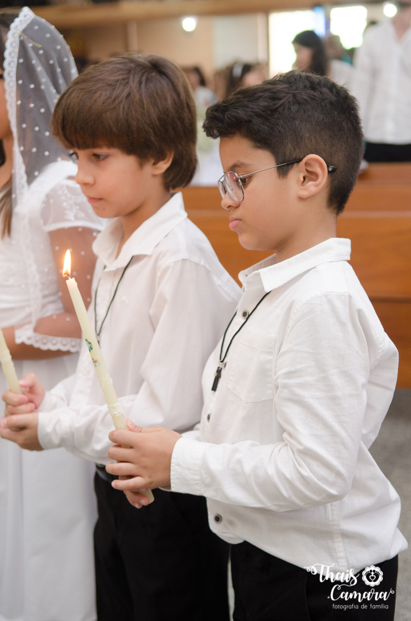 Primeira comunhão, Registro de comunhão, fotografia religiosa, fotografia cristã, primeira eucaristia, Thaís Camara, Thais Camara fotografia, Rio de Janeiro, RJ