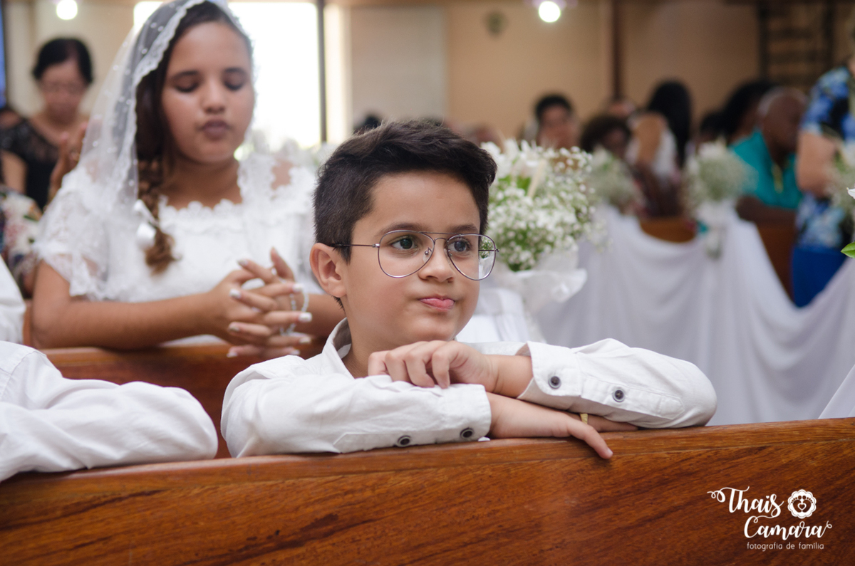 Primeira comunhão, Registro de comunhão, fotografia religiosa, fotografia cristã, primeira eucaristia, Thaís Camara, Thais Camara fotografia, Rio de Janeiro, RJ