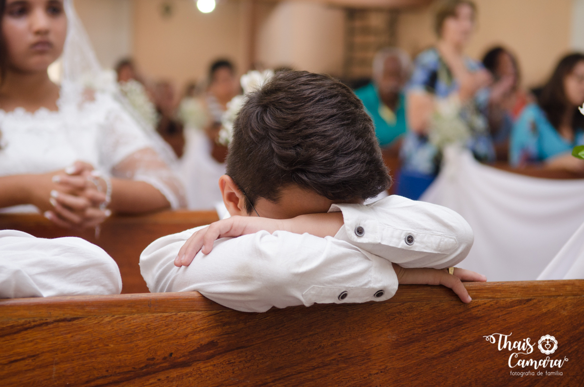 Primeira comunhão, Registro de comunhão, fotografia religiosa, fotografia cristã, primeira eucaristia, Thaís Camara, Thais Camara fotografia, Rio de Janeiro, RJ