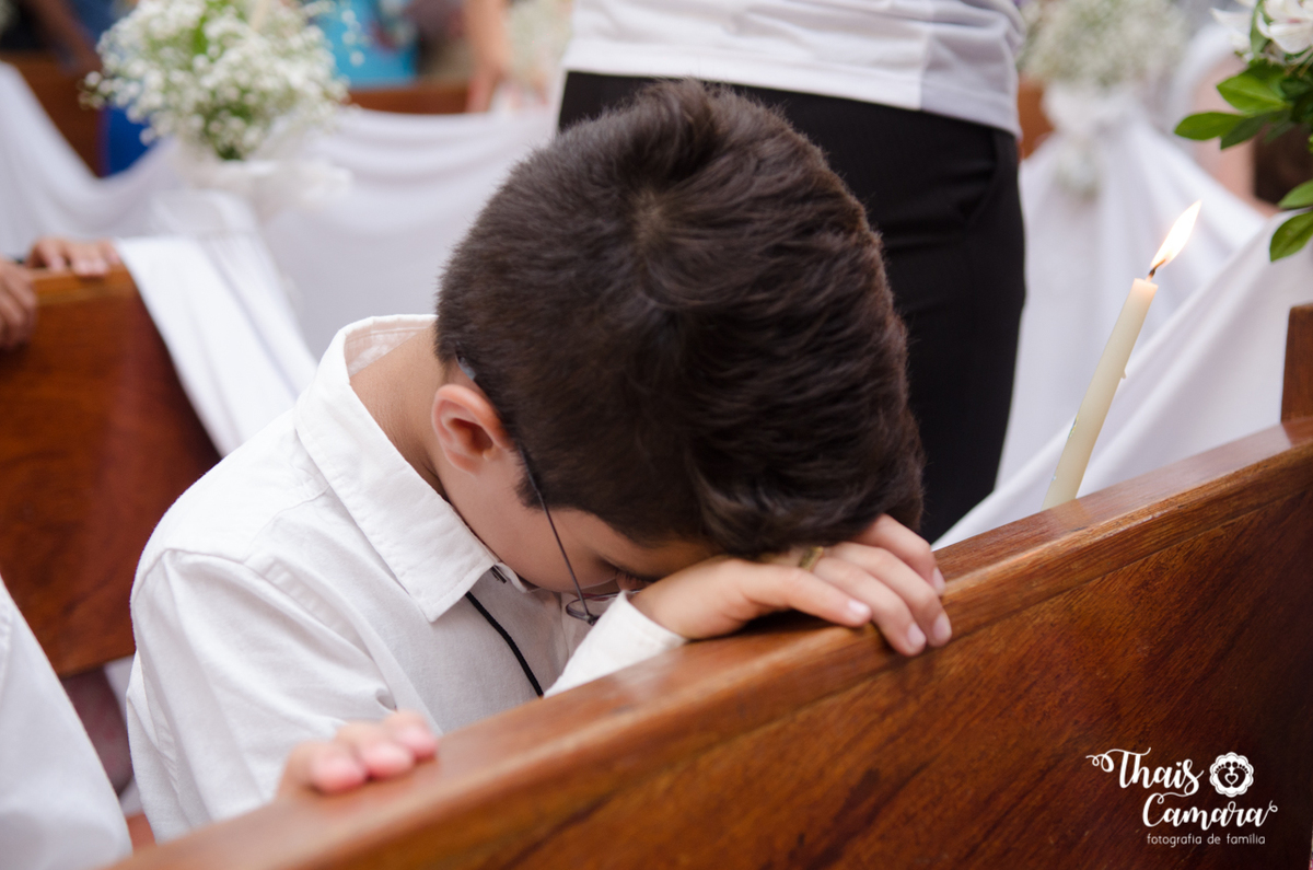 Primeira comunhão, Registro de comunhão, fotografia religiosa, fotografia cristã, primeira eucaristia, Thaís Camara, Thais Camara fotografia, Rio de Janeiro, RJ