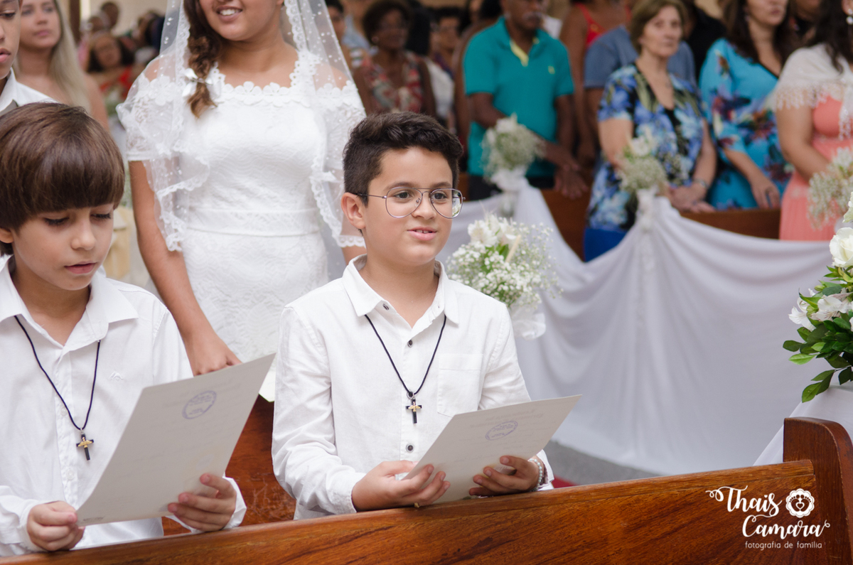 Primeira comunhão, Registro de comunhão, fotografia religiosa, fotografia cristã, primeira eucaristia, Thaís Camara, Thais Camara fotografia, Rio de Janeiro, RJ