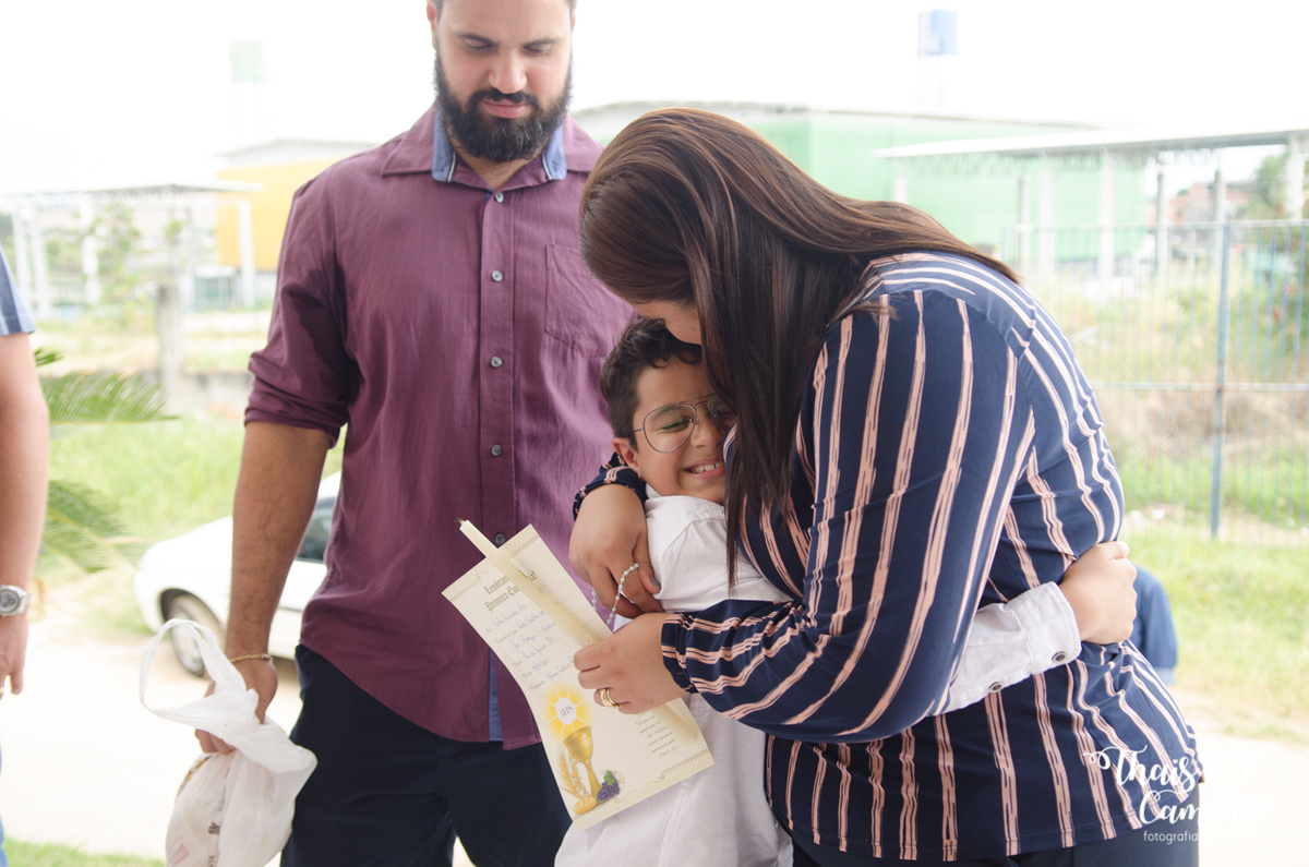Primeira comunhão, Registro de comunhão, fotografia religiosa, fotografia cristã, primeira eucaristia, Thaís Camara, Thais Camara fotografia, Rio de Janeiro, RJ