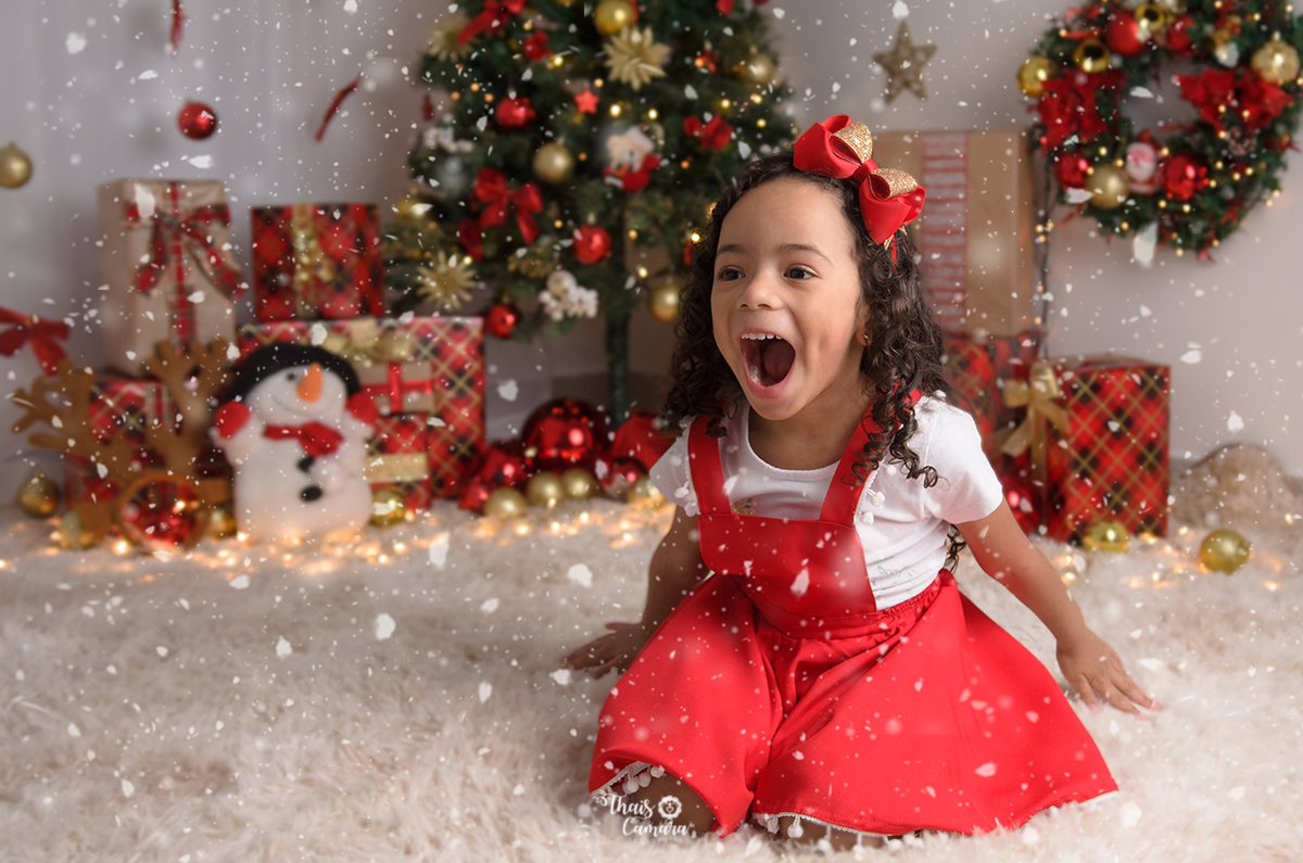 Ensaio de Natal infantil, Thaís Camara, Campo Grande, Rio de Janeiro, RJ. Book de Natal, Sessão de Natal 2018, 2019