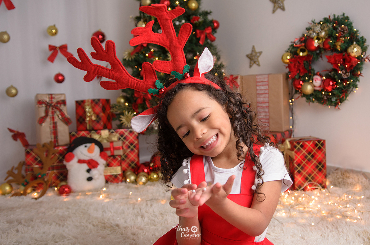 Ensaio de Natal infantil, Thaís Camara, Campo Grande, Rio de Janeiro, RJ. Book de Natal, Sessão de Natal 2018, 2019