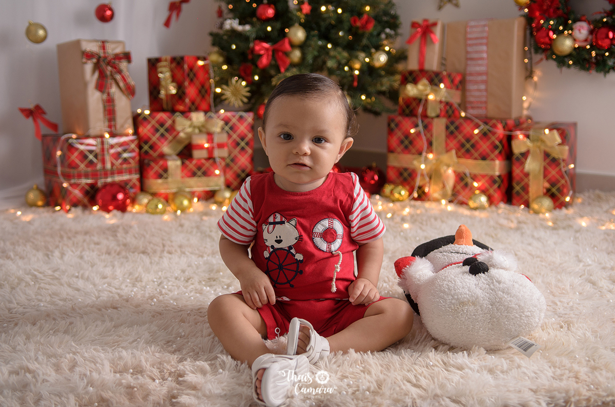 Ensaio de Natal infantil, Thaís Camara, Campo Grande, Rio de Janeiro, RJ. Book de Natal, Sessão de Natal 2018, 2019