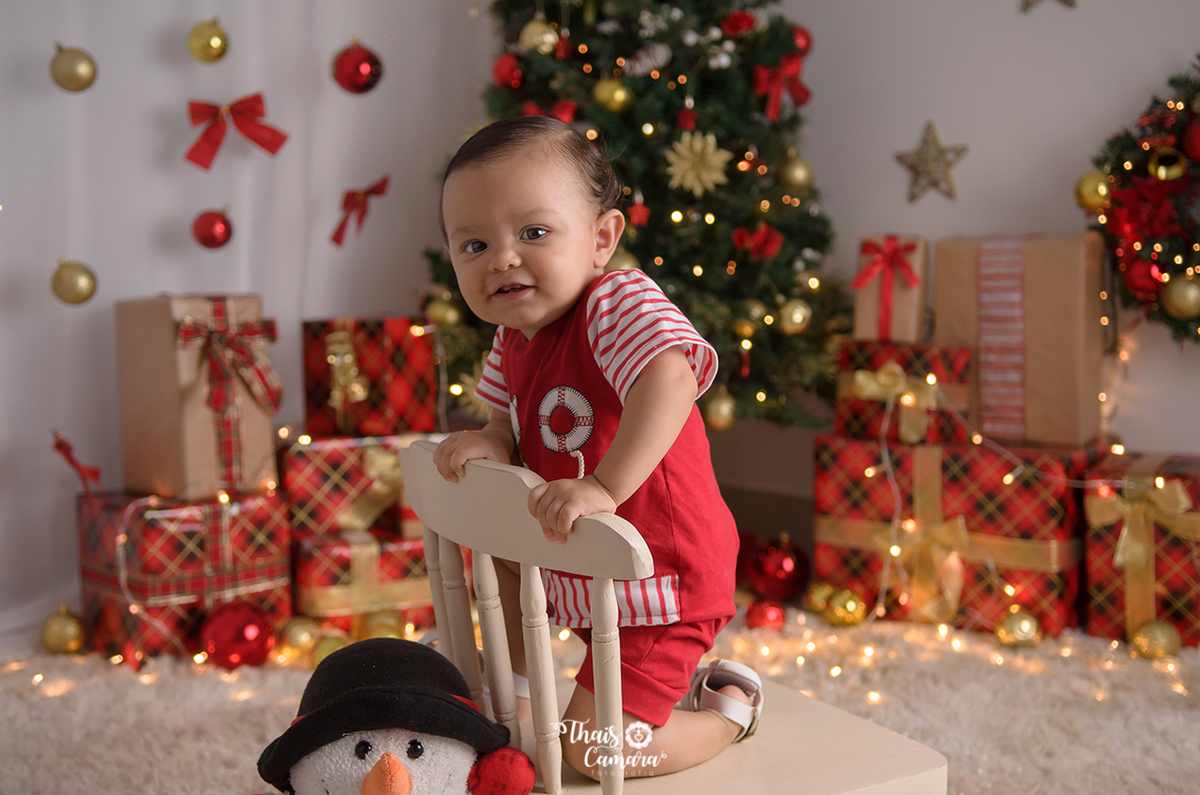 Ensaio de Natal infantil, Thaís Camara, Campo Grande, Rio de Janeiro, RJ. Book de Natal, Sessão de Natal 2018, 2019