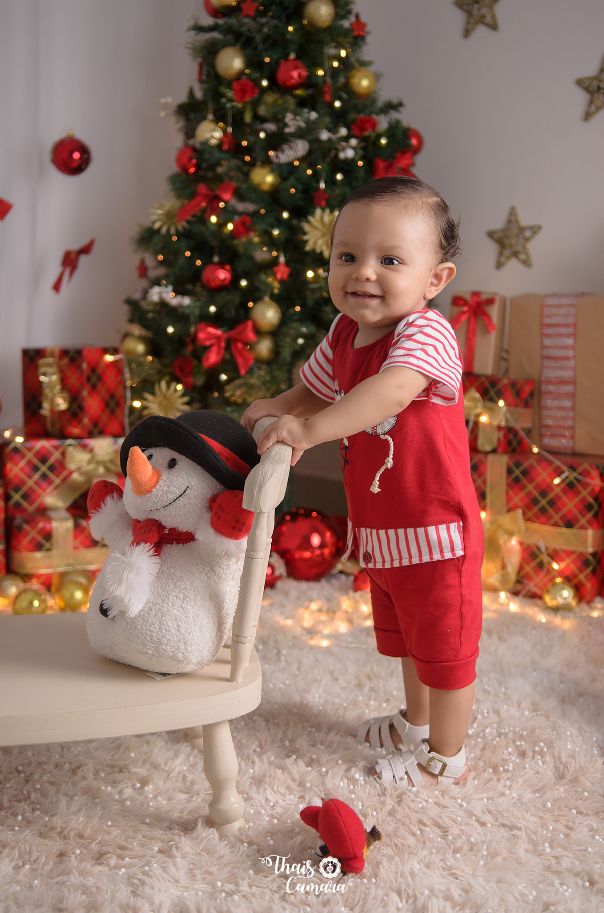 Ensaio de Natal infantil, Thaís Camara, Campo Grande, Rio de Janeiro, RJ. Book de Natal, Sessão de Natal 2018, 2019
