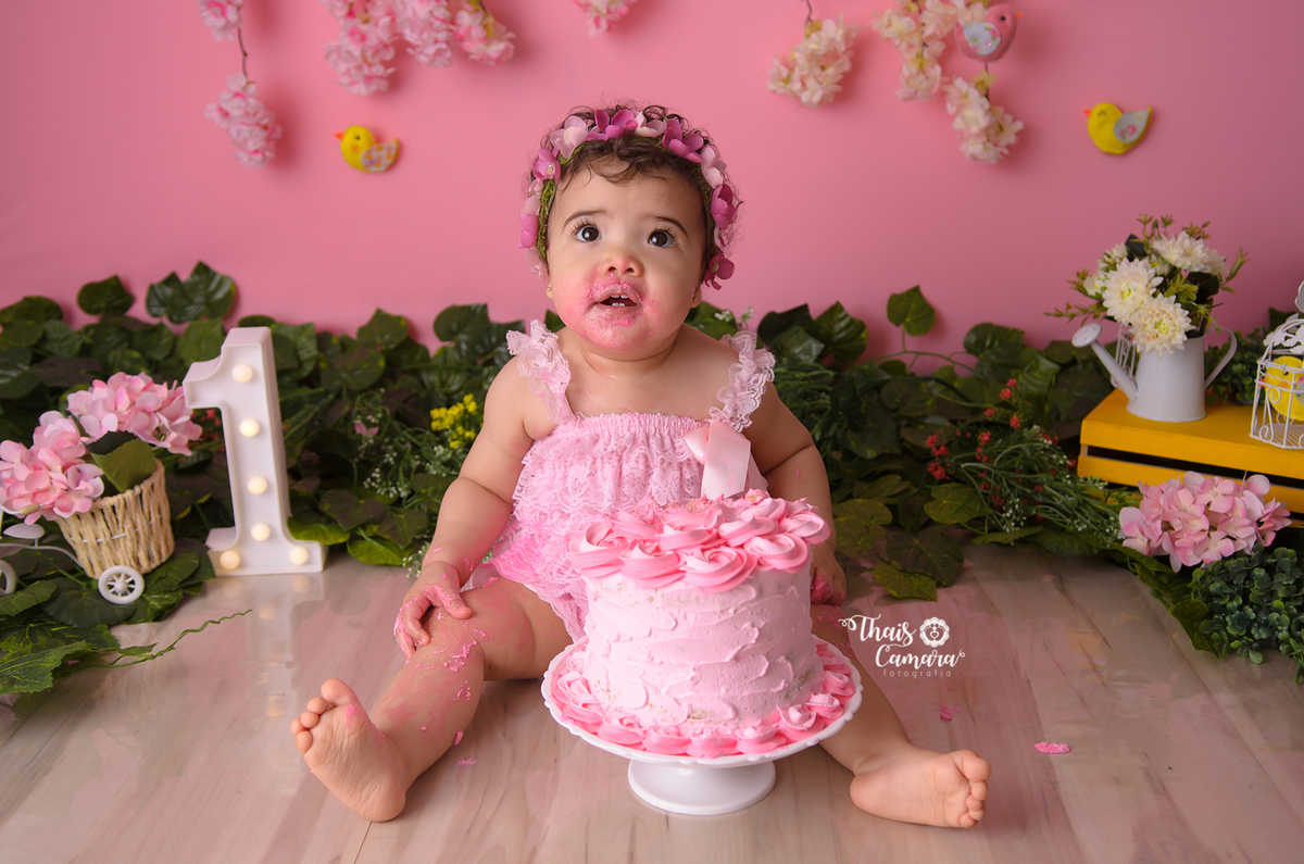 Cake Smash, Smash the cake, Jardim encantado, jardim de fadas, jardim de borboletas, ensaio floral, Ensaio flores, Book com bolo rj, Ensaio infantil RJ, Thais Camara, 2019