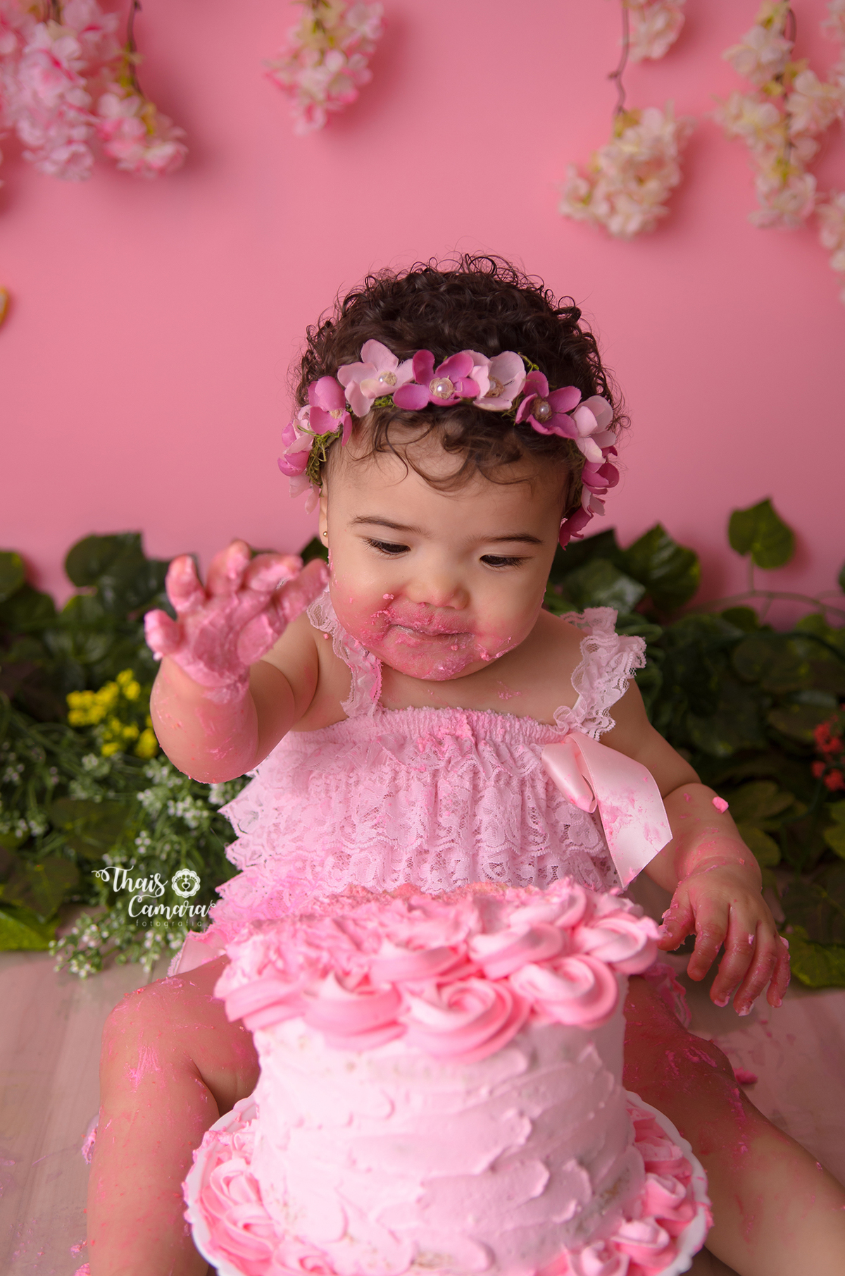 Cake Smash, Smash the cake, Jardim encantado, jardim de fadas, jardim de borboletas, ensaio floral, Ensaio flores, Book com bolo rj, Ensaio infantil RJ, Thais Camara, 2019