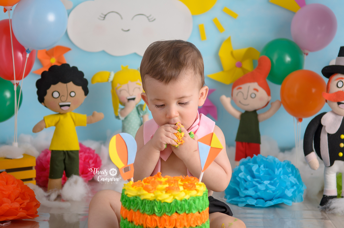 Cake Smash, Smash the cake, Mundo Bita, Bita e os animais, Ensaio mundo Bita, Book com bolo rj, Ensaio infantil RJ, Thais Camara, 2018