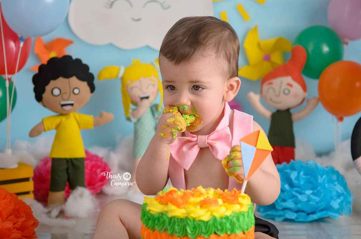 Cake Smash, Smash the cake, Mundo Bita, Bita e os animais, Ensaio mundo Bita, Book com bolo rj, Ensaio infantil RJ, Thais Camara, 2018