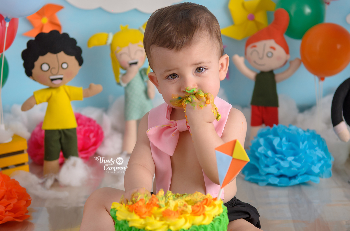 Cake Smash, Smash the cake, Mundo Bita, Bita e os animais, Ensaio mundo Bita, Book com bolo rj, Ensaio infantil RJ, Thais Camara, 2018