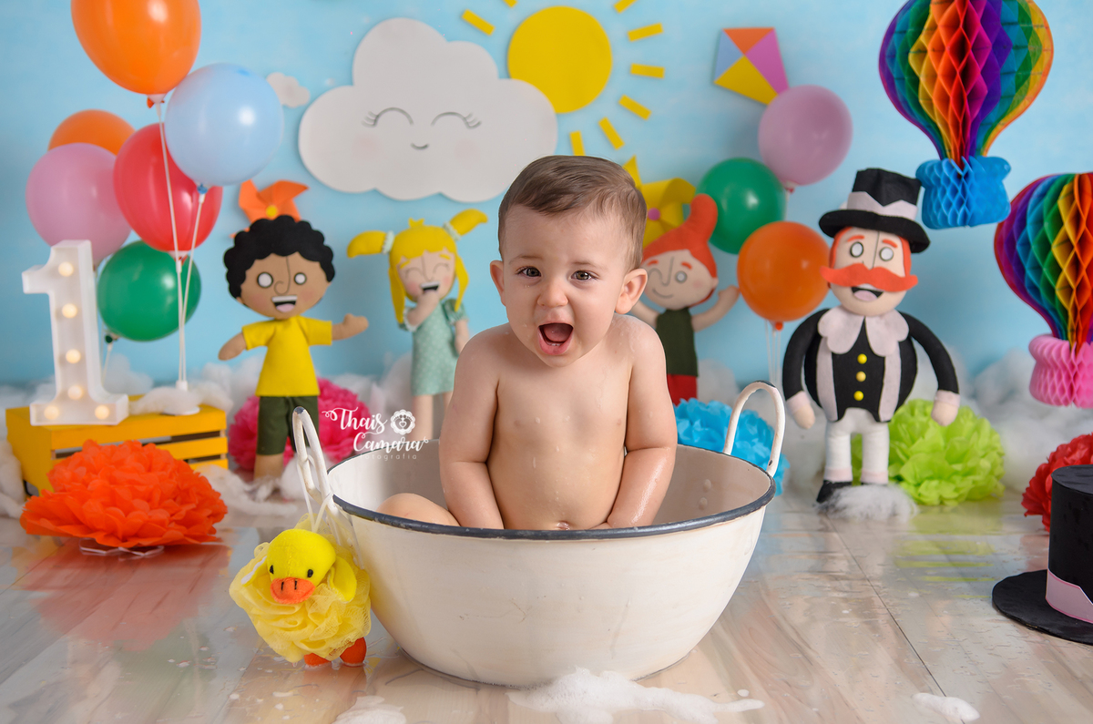 Cake Smash, Smash the cake, Mundo Bita, Bita e os animais, Ensaio mundo Bita, Book com bolo rj, Ensaio infantil RJ, Thais Camara, 2018