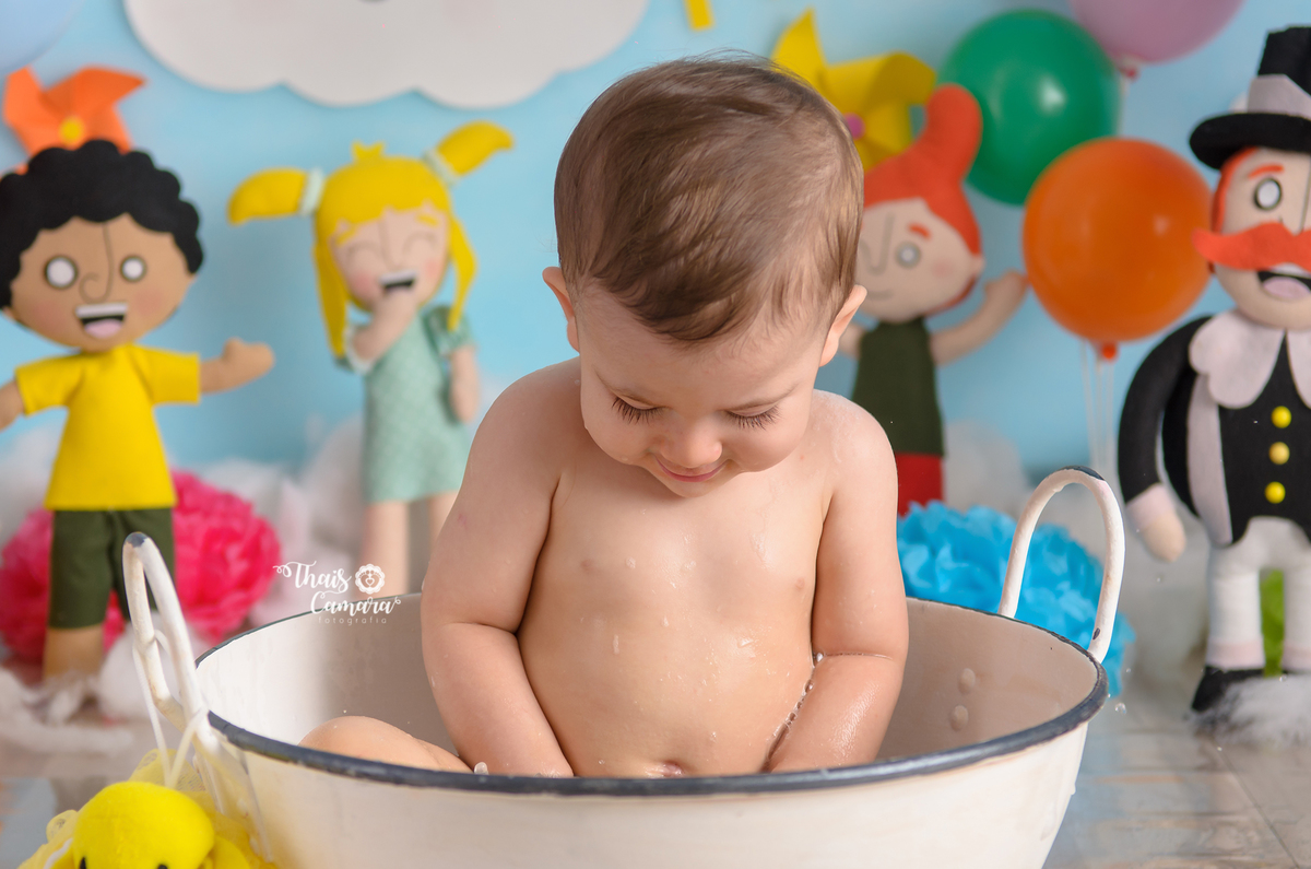 Cake Smash, Smash the cake, Mundo Bita, Bita e os animais, Ensaio mundo Bita, Book com bolo rj, Ensaio infantil RJ, Thais Camara, 2018