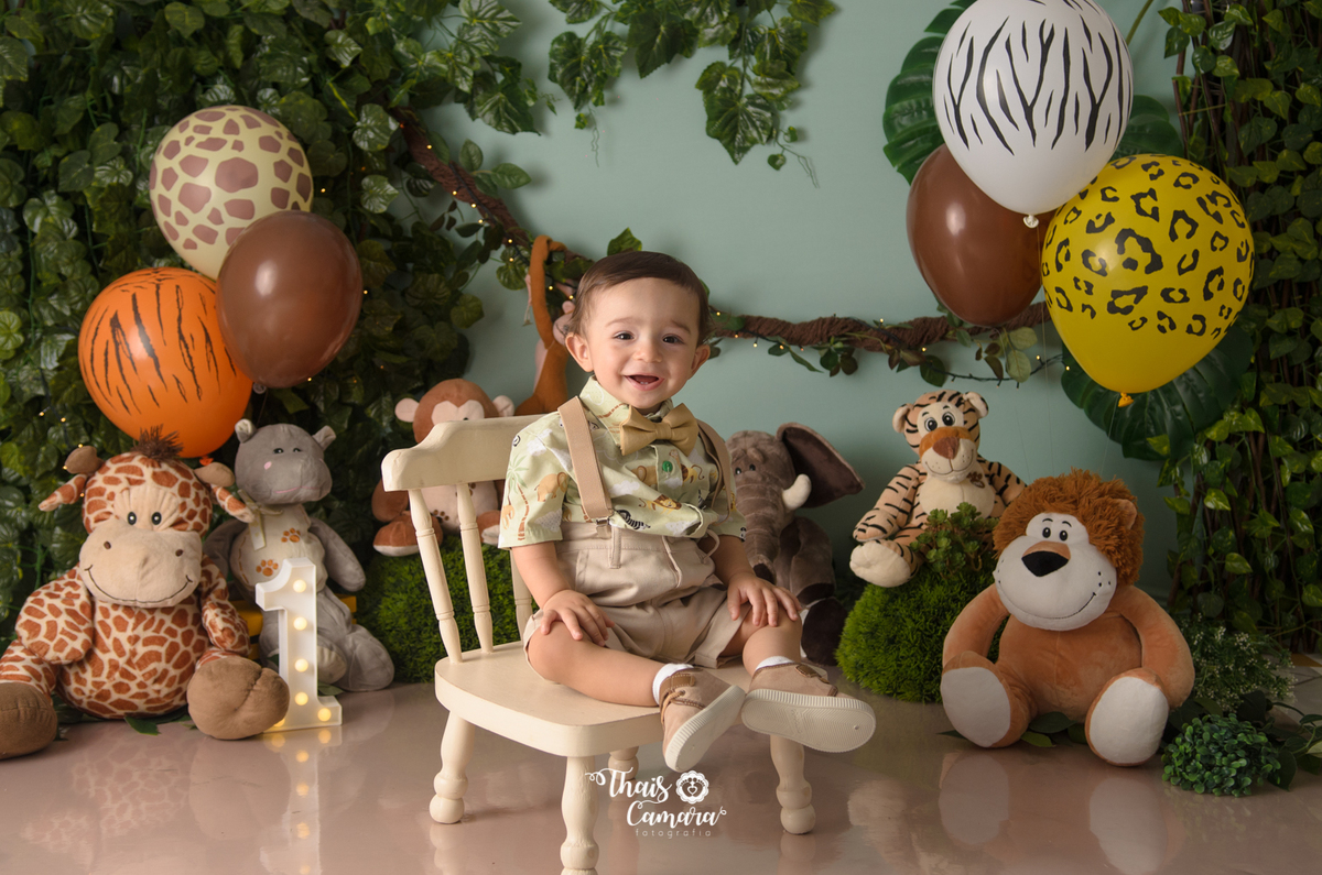 Cake Smash, Smash the cake, Smash the fruit, fruit smash, Safari, mickey safari, safari baby, Book com bolo rj, Ensaio infantil RJ, Thais Camara, 2018