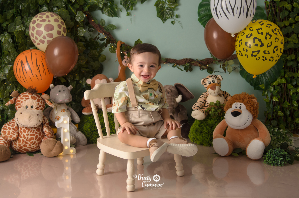 Cake Smash, Smash the cake, Smash the fruit, fruit smash, Safari, mickey safari, safari baby, Book com bolo rj, Ensaio infantil RJ, Thais Camara, 2018