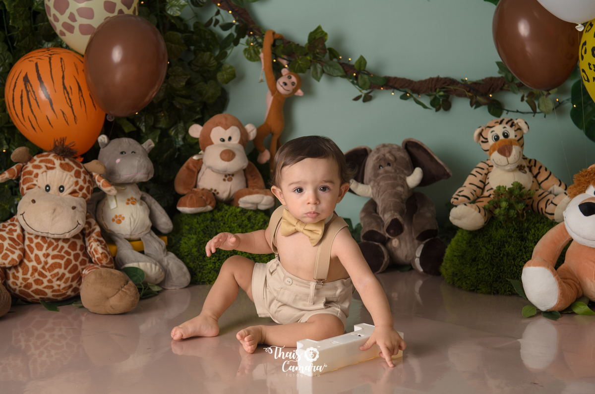 Cake Smash, Smash the cake, Smash the fruit, fruit smash, Safari, mickey safari, safari baby, Book com bolo rj, Ensaio infantil RJ, Thais Camara, 2018