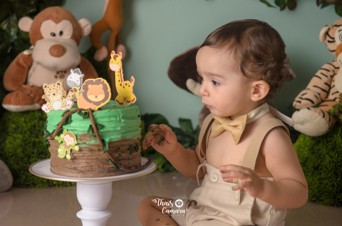 Cake Smash, Smash the cake, Smash the fruit, fruit smash, Safari, mickey safari, safari baby, Book com bolo rj, Ensaio infantil RJ, Thais Camara, 2018