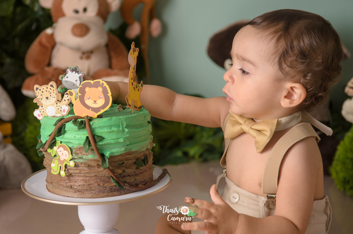 Cake Smash, Smash the cake, Smash the fruit, fruit smash, Safari, mickey safari, safari baby, Book com bolo rj, Ensaio infantil RJ, Thais Camara, 2018