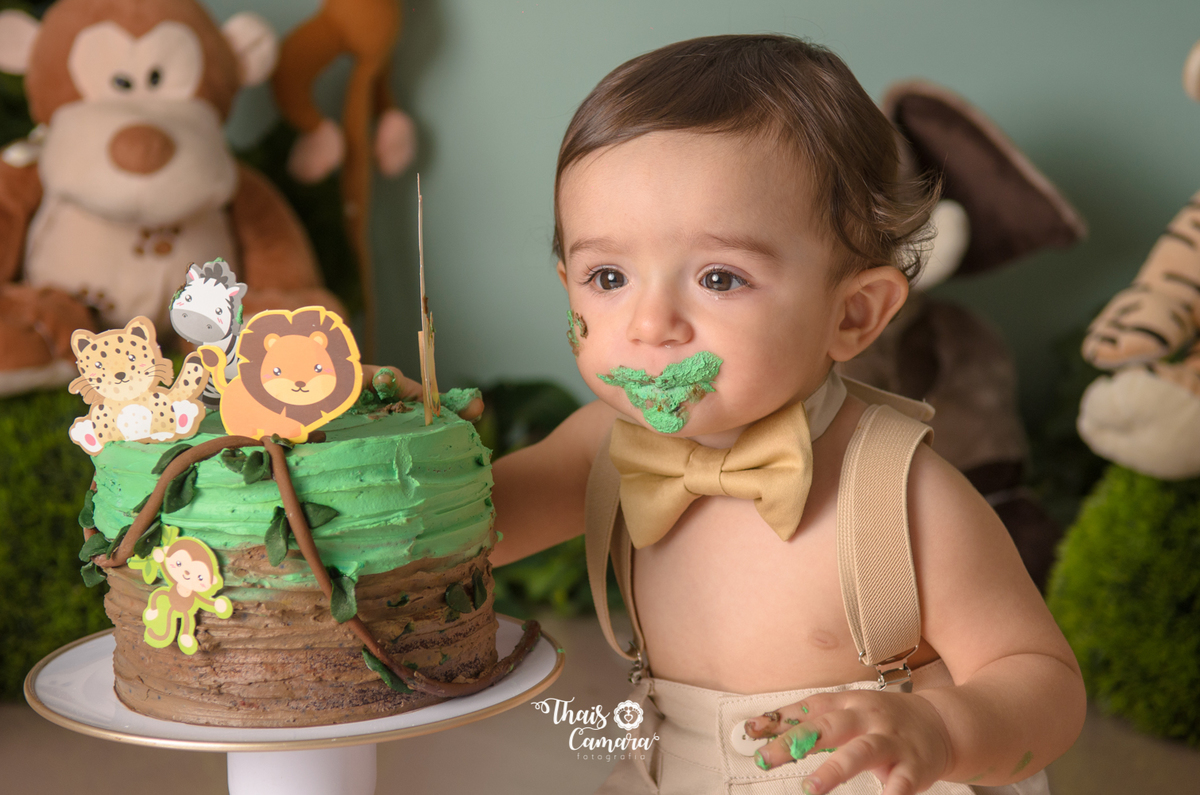 Cake Smash, Smash the cake, Smash the fruit, fruit smash, Safari, mickey safari, safari baby, Book com bolo rj, Ensaio infantil RJ, Thais Camara, 2018